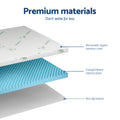 Giselle 8cm Memory Foam Mattress Topper Gel Egg Crate Queen