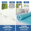 Giselle 8cm Memory Foam Mattress Topper Gel Egg Crate Queen
