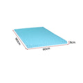 Giselle 8cm Memory Foam Mattress Topper Gel Single Bamboo