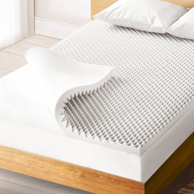 Giselle Memory Foam Mattress Topper Egg Crate 5cm King Single