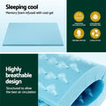 Giselle Memory Foam Mattress Topper 5cm Cool Gel Double