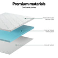 Giselle Memory Foam Mattress Topper Cool Gel 5cm Single