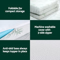 Giselle Memory Foam Mattress Topper 8cm Double Cool Gel Ventilated