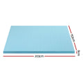 Giselle Memory Foam Mattress Topper 8cm Queen Cool Gel Ventilated