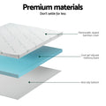 Giselle Memory Foam Mattress Topper 8cm Single Cool Gel