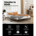 Artiss KING Bed Frame Metal Black BERU