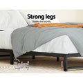 Artiss KING Bed Frame Metal Black BERU