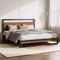 Artiss DANE Metal Bed Frame KING Size Black