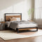 Artiss DANE Metal Bed Frame KING SINGLE Black