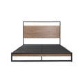 Artiss DANE Metal Bed Frame KING SINGLE Black