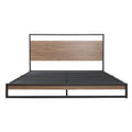 Artiss DANE QUEEN Metal Bed Frame Black