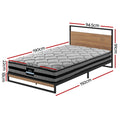 Artiss Metal Bed Frame Single Mattress Platform Base