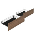 Artiss Bed Frame Storage Drawers Trundle Black 2x