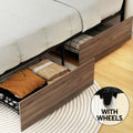 Artiss Metal Bed Frame Double with 2 Storage Drawers DREW