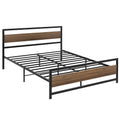 Artiss QUEEN Bed Frame Metal Base Black Mattress Platform