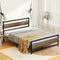 Artiss QUEEN Bed Frame Metal Base Black Mattress Platform