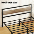 Artiss QUEEN Bed Frame Metal Base Black Mattress Platform