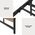 Artiss QUEEN Bed Frame Metal Base Black Mattress Platform