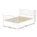 Artiss DOUBLE Metal Bed Frame Grey GROA