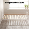 Artiss Single Metal Bed Frame Grey GROA