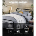 Artiss Metal Bed Frame LEO DOUBLE Black