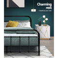 Artiss Metal Bed Frame LEO DOUBLE Black