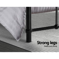 Artiss Metal Bed Frame LEO DOUBLE Black