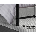 Artiss LEO Metal Bed Frame KING SINGLE Black