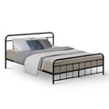 Artiss Metal Bed Frame QUEEN Black LEO