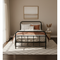 Artiss LEO Single Metal Bed Frame Black