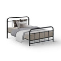Artiss LEO Single Metal Bed Frame Black