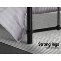 Artiss LEO Single Metal Bed Frame Black