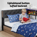 Artiss KING SINGLE Bed Frame 2 Drawers Charging Station Metal
