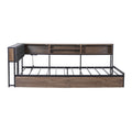 Artiss Single Bed Frame Metal Storage 2 Drawers Charging Station