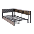 Artiss Single Bed Frame Metal Storage 2 Drawers Charging Station