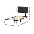 Artiss KING SINGLE Metal Bed Frame
