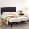 Artiss QUEEN Bed Frame Metal Soild Platform Base Black