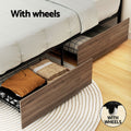 Artiss Metal Bed Frame Double 2 Storage Drawers OSLO