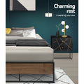 Artiss OSLO Metal Bed Frame KING SINGLE Base Platform