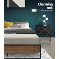 Artiss OSLO QUEEN Metal Bed Frame Base Platform Bedroom