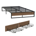 Artiss Metal Bed Frame Queen 2 Drawers OSLO Storage Base
