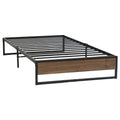 Artiss Metal Bed Frame Single OSLO Black Base Platform