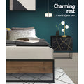 Artiss Metal Bed Frame Single OSLO Black Base Platform