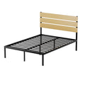 Artiss DOUBLE Bed Frame Metal Black Platform Mattress Foundation