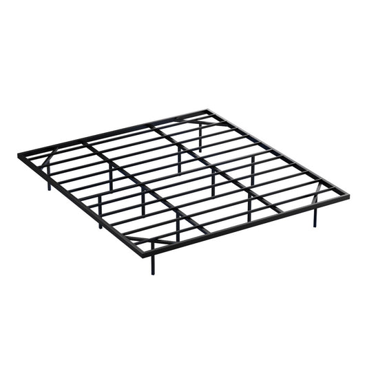 Artiss KING Bed Frame,Floating Metal Bed Frame with Smart LED Lights - Sturdy Metal Platform Bed Base, Silent Design, Tool-Free Assembly, 300KG Capacity for Home/Hotel/Master Bedroom