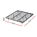 Artiss KING Bed Frame Metal Floating LED Lights 300KG