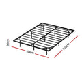 Artiss QUEEN Floating Metal Bed Frame LED Lights 300KG