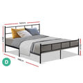 Artiss Metal Bed Frame DOUBLE SOL