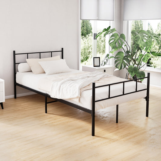Artiss KING SINGLE Metal Bed Frame SOL