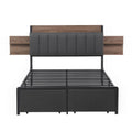 Artiss Metal Bed Frame DOUBLE w/ Storage & Charging Station